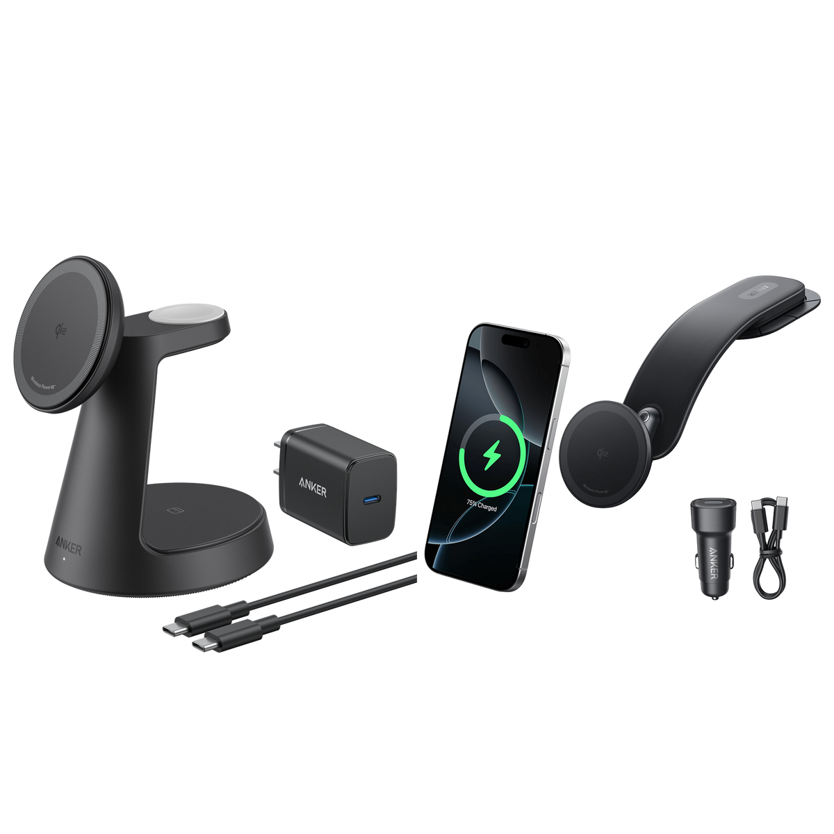 Anker MagGo Wireless Charging Station and Anker Nano Wireless Car Charger