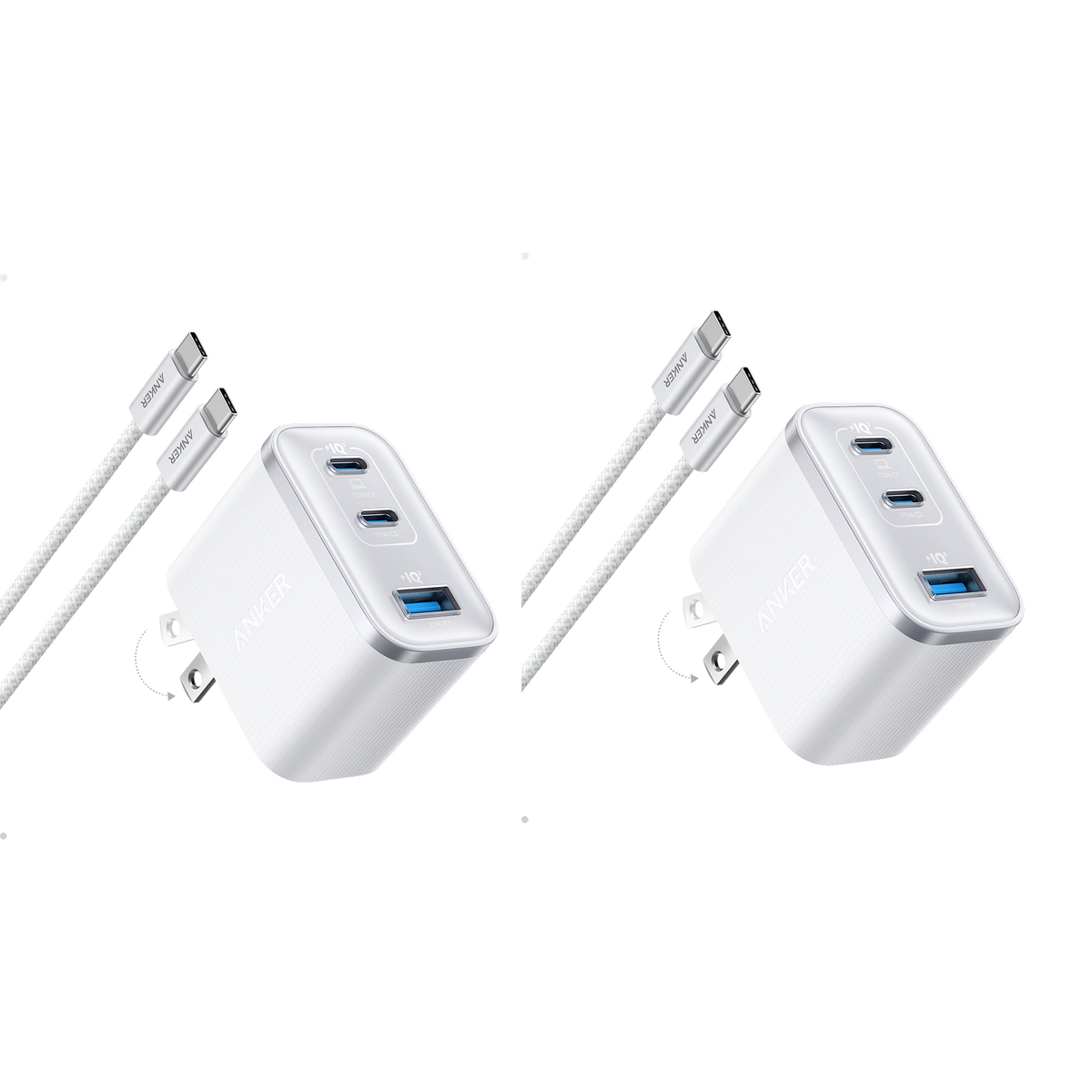 Anker Nano Charger (70W, 3 Ports) -2 Pack